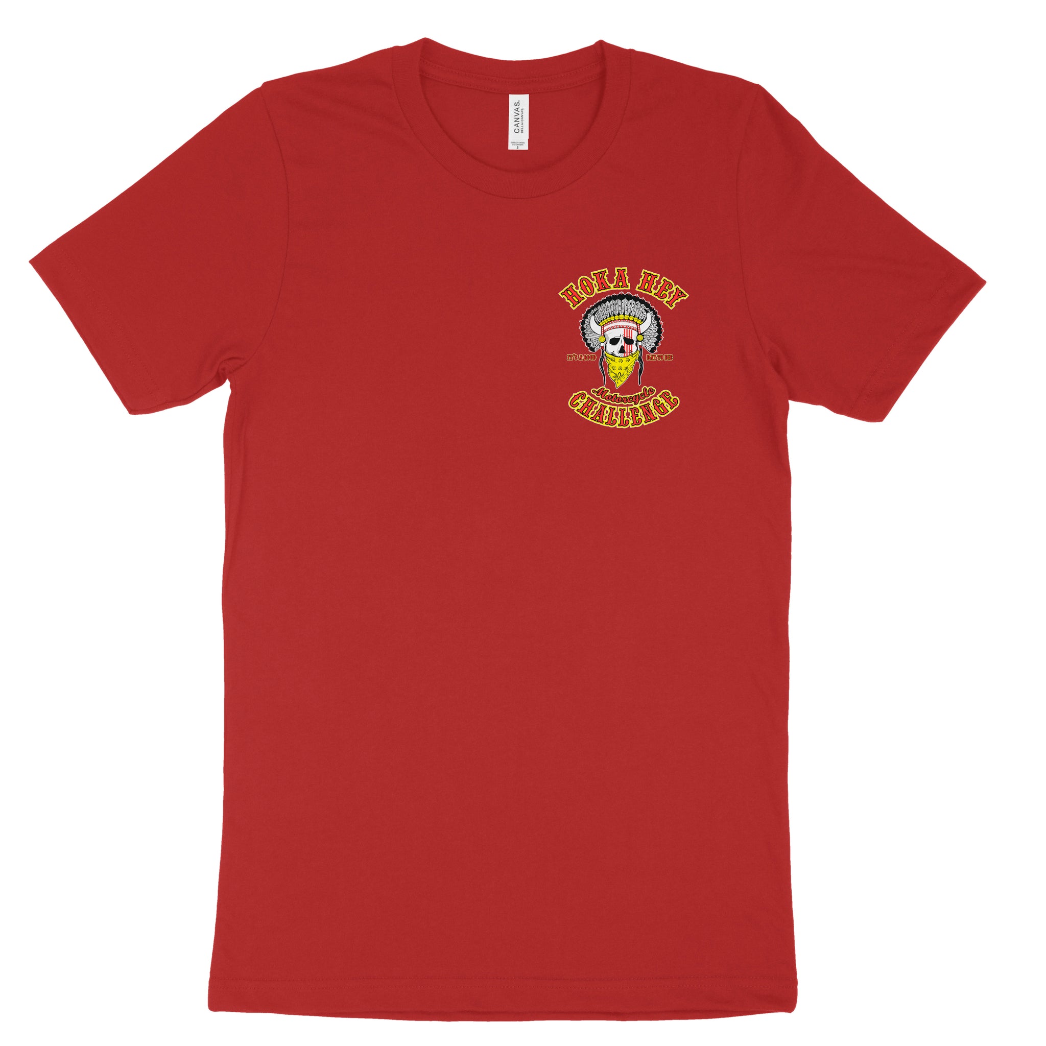 Red Bella Canvas Full Back Design Shortsleeve